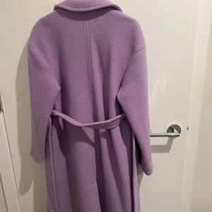 J Crew Lavender Belt Coat | Wrap Coat | Boiled Wool